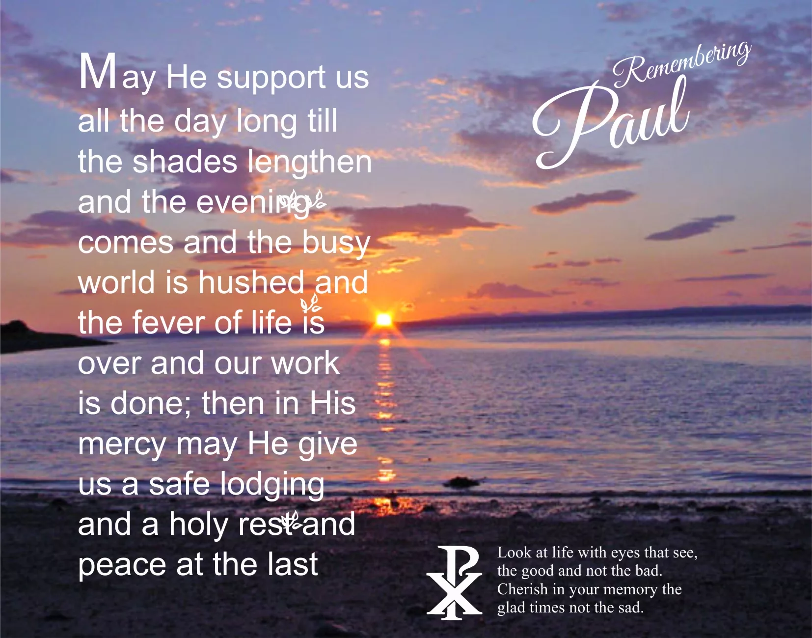 Folding memorial cards