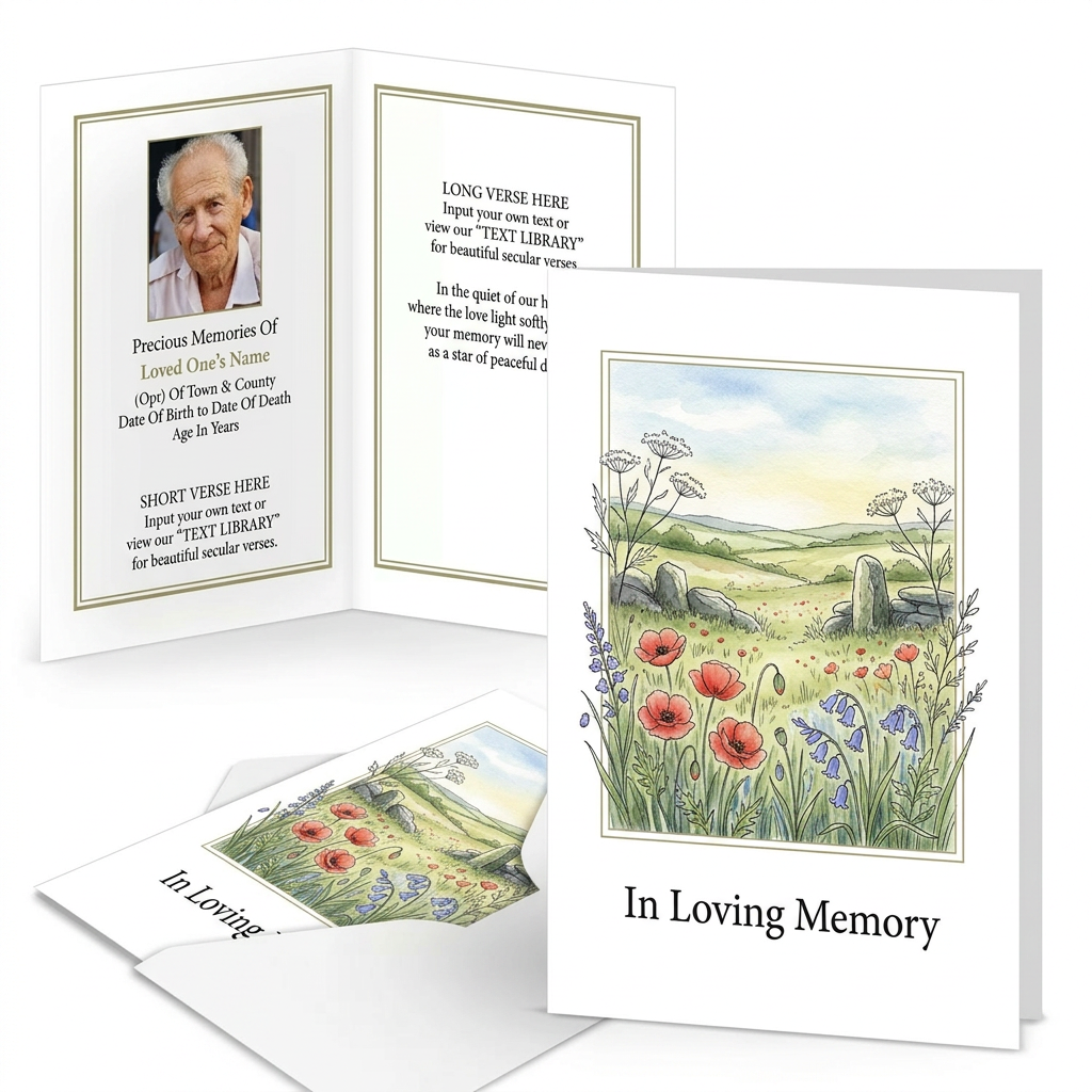 Folding Memorial Cards